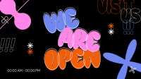 Bubble Open Announcement Facebook Event Cover