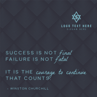 Failure Isn't Fatal Linkedin Post