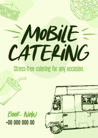 Handdrawn Food Truck Flyer