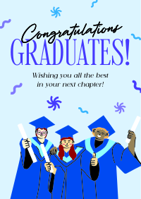 Quirky Fun Graduation Flyer