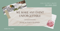 Event and Party Planner Scrapbook Facebook Ad