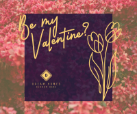 Sweet Floral Valentine Facebook Post