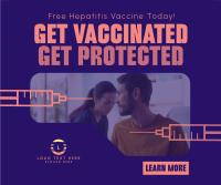 Simple Hepatitis Vaccine Awareness Facebook Post