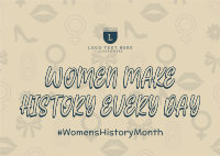 Women Make History Postcard