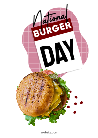 Fun Burger Day Poster