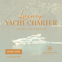 Luxury Yacht Charter Instagram Post