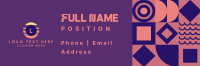 Geometric Galore Email Signature