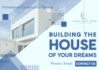 Building Home Construction Postcard