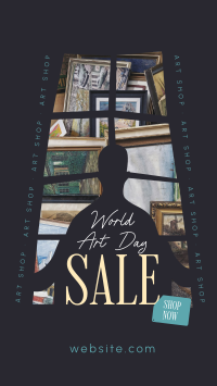 World Art Day Sale Facebook Story