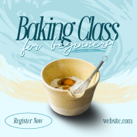 Beginner Baking Class Instagram Post Design