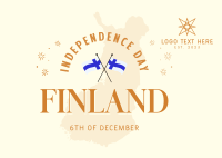 Independence Day For Finland Postcard