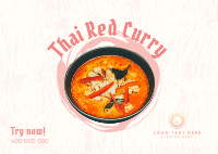 Thai Red Curry Postcard