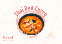 Thai Red Curry Postcard Image Preview