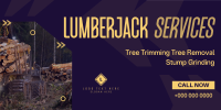 Expert Lumberjack Services Twitter Post Design