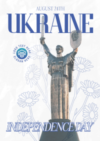 Sunflower Ukraine Independence Flyer