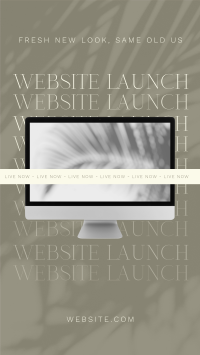 Minimalist Website Launch Instagram Reel Image Preview