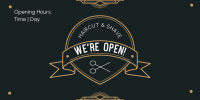 Newly Open Barbershop Twitter Post