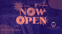 Vinyl Store Now Open Animation