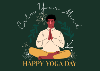 International Yoga Day Postcard example 2