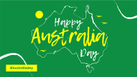 Australia Sketch Map Facebook Event Cover