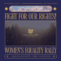 Modern Nostalgia Women's Rally Instagram Post