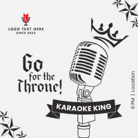 Karaoke King Instagram Post Design