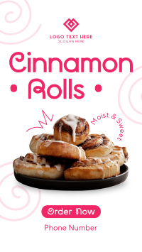 Quirky Cinnamon Rolls TikTok Video Image Preview