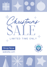 Christmas Holiday Shopping  Sale Poster