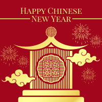 Oriental New Year Linkedin Post Design