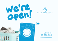 Laundry Opening Postcard