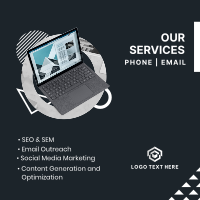 Digital Marketing Services Instagram Post Design