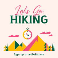 Mountain Hiking Trail Linkedin Post Design