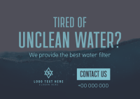 Water Filtration Postcard