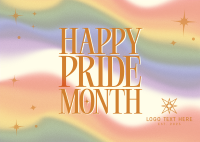 International Pride Month Gradient Postcard