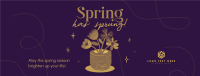 Spring Flower Pot Facebook Cover