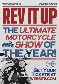 Modern Nostalgia Motorcycle Show Poster