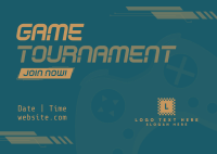 Game Tournament Postcard