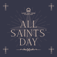 Solemn Saints' Day Instagram Post Design