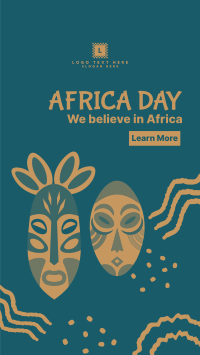 Africa Day Masks Instagram Story