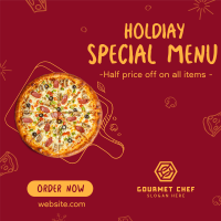 Holiday Pizza Special Instagram Post Image Preview