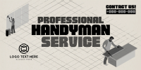 Isometric Handyman Services Twitter Post