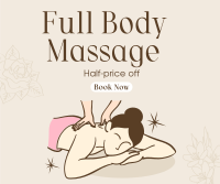 Body Massage Promo Facebook Post