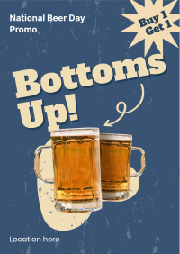 Bottoms Up Poster Design