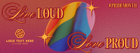 Retro Pride Month Facebook Cover