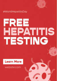 Textured Hepatitis Testing Poster