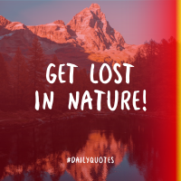 Get Lost In Nature Instagram Post Design