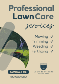 Professional Lawn Care Services Flyer