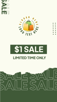  $1 Sale  Snapchat Design