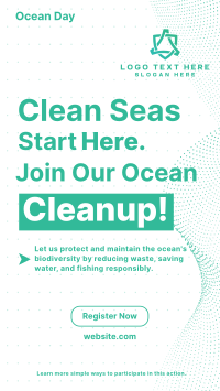 Ocean Day Clean Up Minimalist Instagram Reel