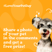 Cute Pet Lover Giveaway Linkedin Post